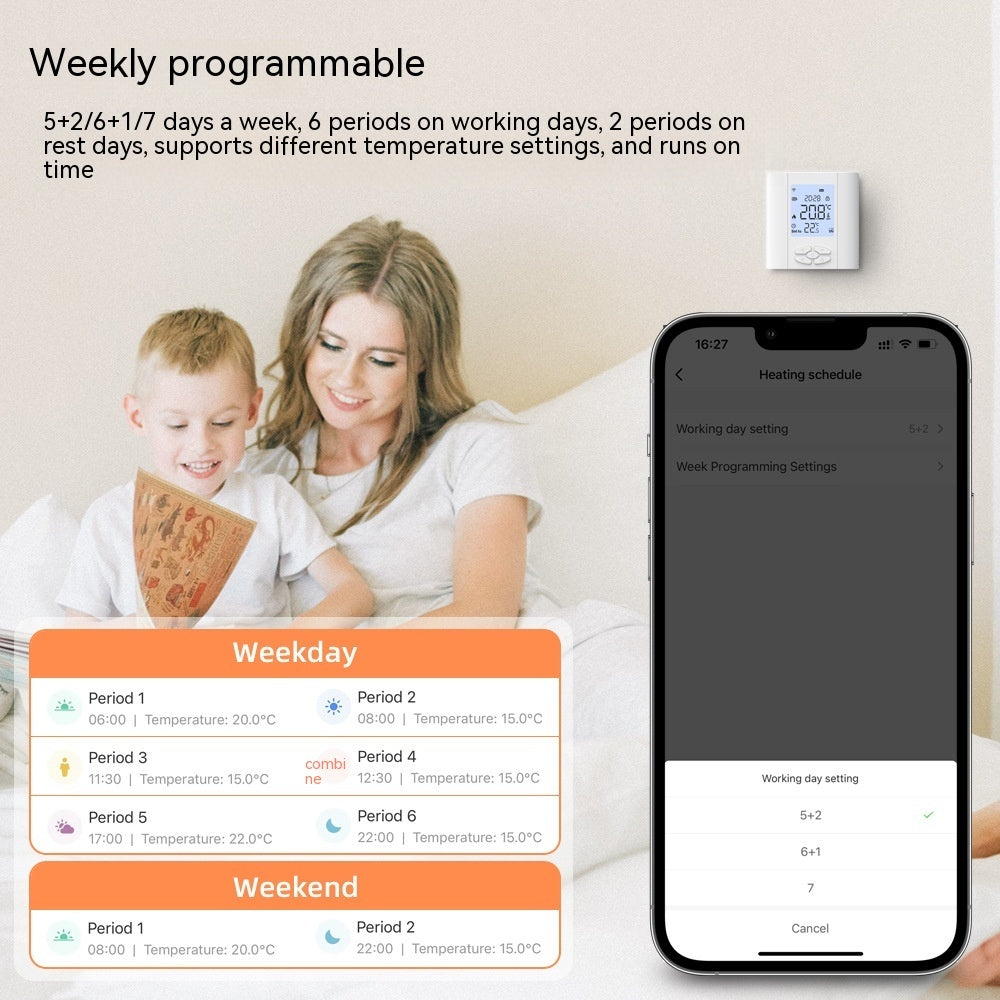Graffiti Smart Thermostat Valve Actuator gas Boiler