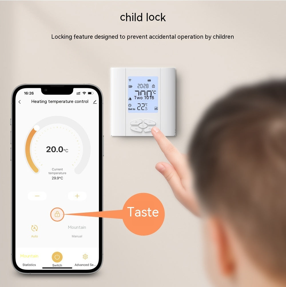Graffiti Smart Thermostat Valve Actuator gas Boiler