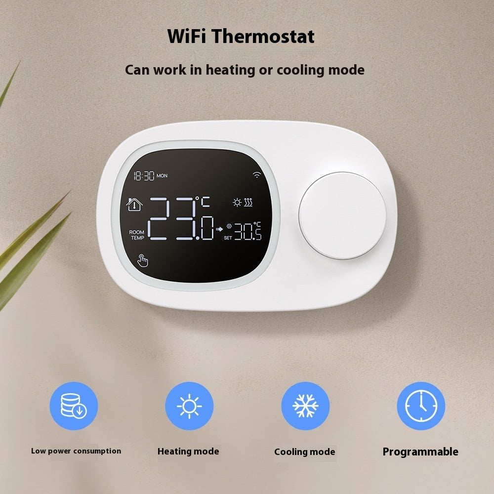 WiFi smart boiler thermostat for water and gas heating with mobile app and voice control