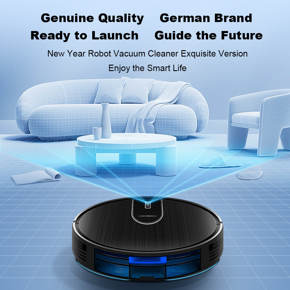 AI robot vacuum cleaner with smart navigation and self-charging system