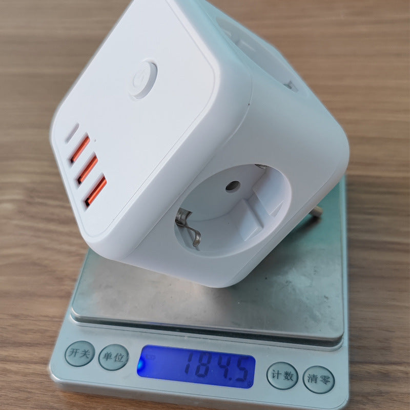 Rubik's Cube Converter European Standard Extension Cable Power Strip Multi-function
