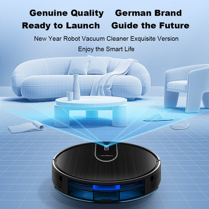AI robot vacuum cleaner with smart navigation and self-charging system